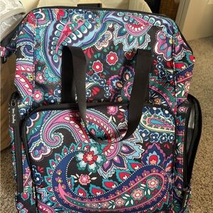 Vera Bradley Colorful Paisley Diaper Bag Backpack